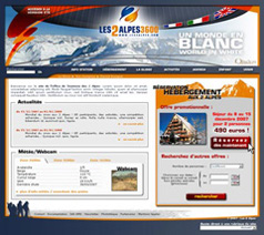 2 Alpes resort website (winter 2007-2008)